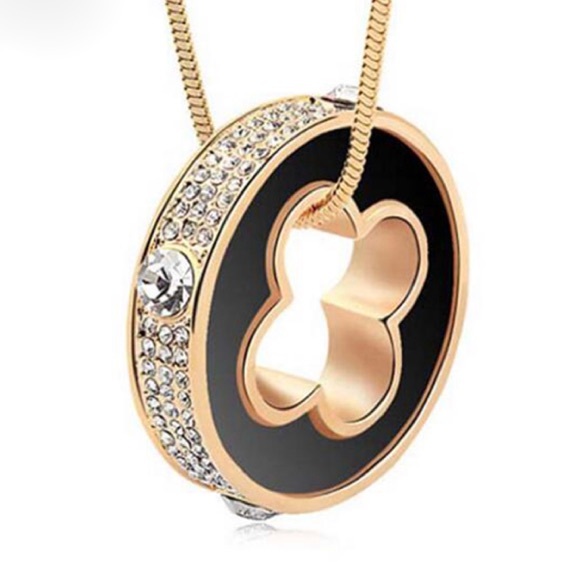 LAST ONE 2x HOST PICK Gold Tone & CZ Necklace - Picture 2 of 5